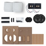 MK KIT Bookshelf Speaker Kit Pair with Knock-Down Cabinets