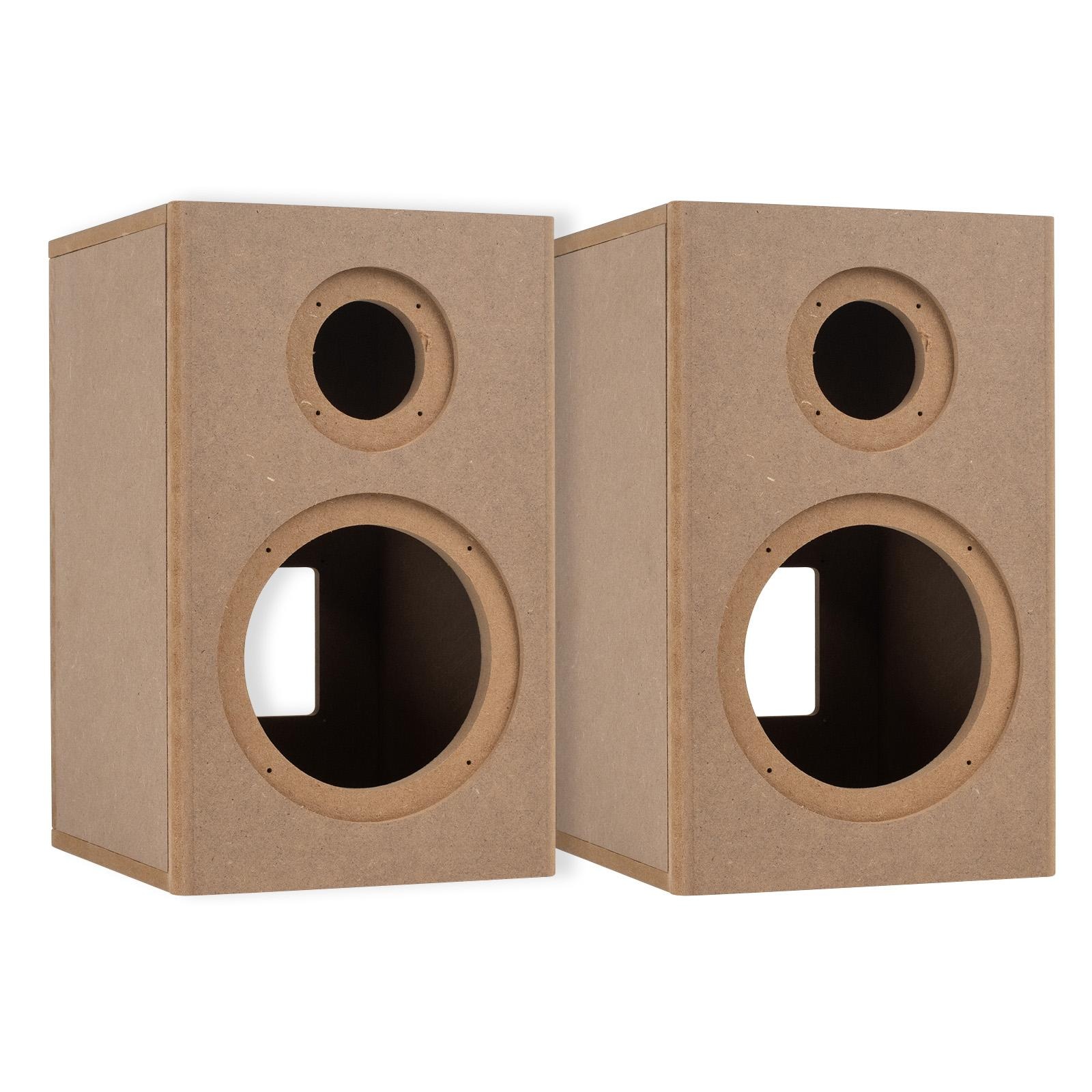 MK KIT Bookshelf Speaker Kit Pair with Knock-Down Cabinets