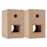 MK KIT Bookshelf Speaker Kit Pair with Knock-Down Cabinets