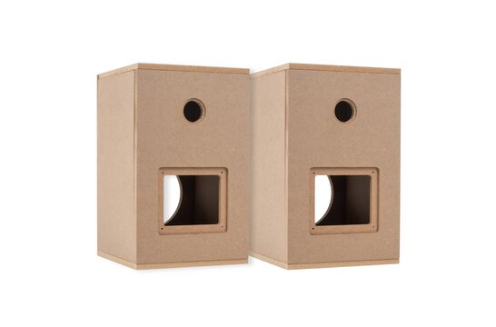 MK KIT Bookshelf Speaker Kit Pair with Knock-Down Cabinets