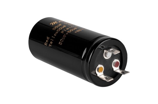 Electrolytic Polarized Multi-Section Can Cap | 50uf + 50uf | 500V