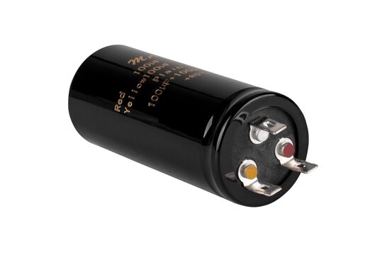 Electrolytic Polarized Multi-Section Can Cap | 100uf + 100uf | 500V