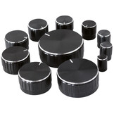 11-Piece Knob set Black 6 mm shaft