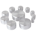 11-Piece Knob set Silver 6 mm shaft