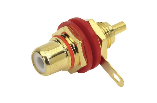 Cinch RCA Chassis Mount Red