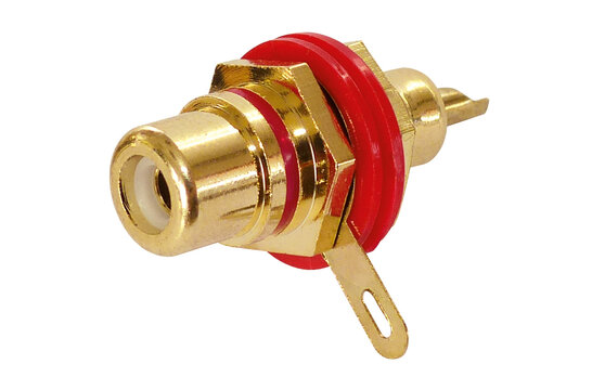 Cinch RCA Chassis Mount Red