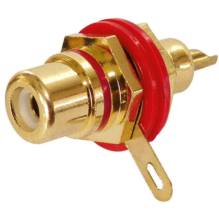 Cinch RCA Chassis Mount Red