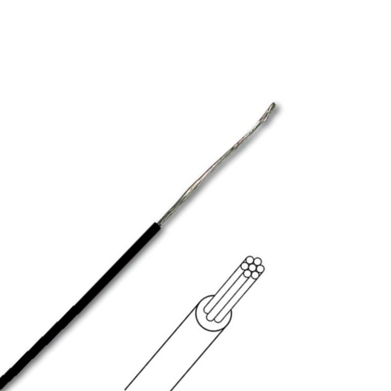 MOWBK Multicore Hook-up Wire Black per meter