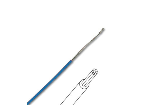 MOWB Multicore Hook-up Wire Blue per meter