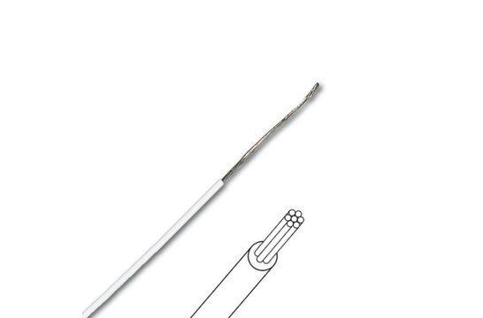 MOWW Multicore Hook-up Wire White per meter