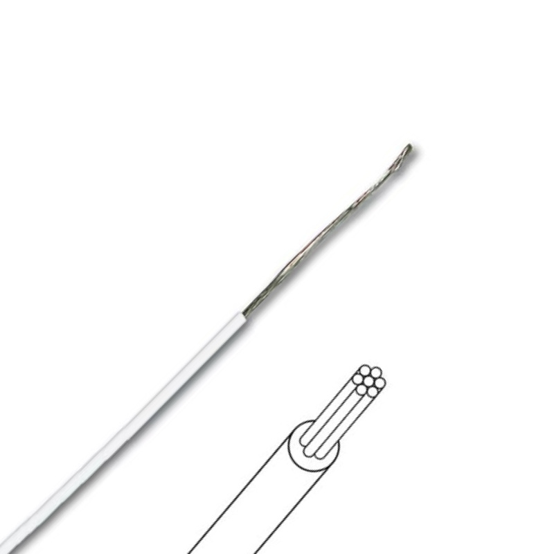 MOWW Multicore Hook-up Wire White per meter