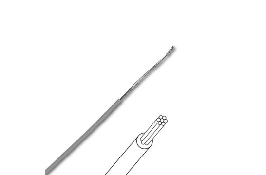 MOWGR Multicore Hook-up Wire Grey per meter