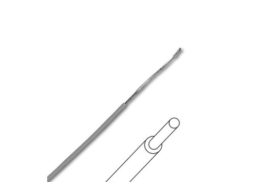 MOWMG Full Core Hook-up Wire Grey per meter