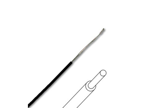 MOWMBK Full Core Hook-up Wire Black per meter
