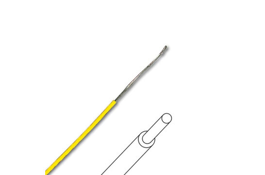 MOWMY Full Core Hook-up Wire Yellow per meter