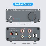 V1.0G Amplificatore Stereo TPA3116D2 Grey