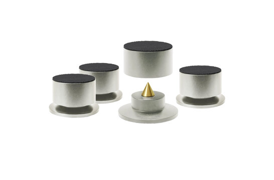 BA-4 High-End Assorbitori Argento Set Da 4 pcs.