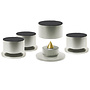 BA-4 High-End Assorbitori Argento Set Da 4 pcs.