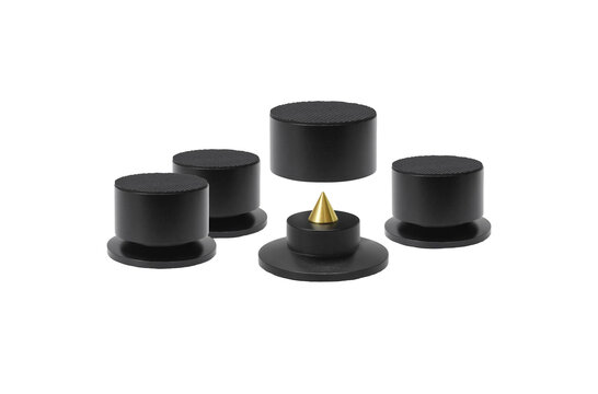 BA-4 High-End Assorbitori Nero Set Da 4 pcs.