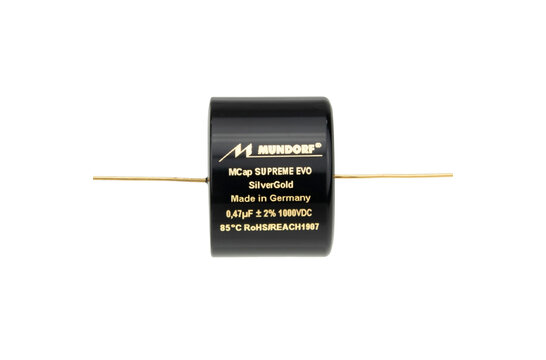 SESG-0,68T2.1000 | 0,68 µF | 2% | 1000 V | Mcap SUPREME EVO SILVERGOLD Olie Condensator