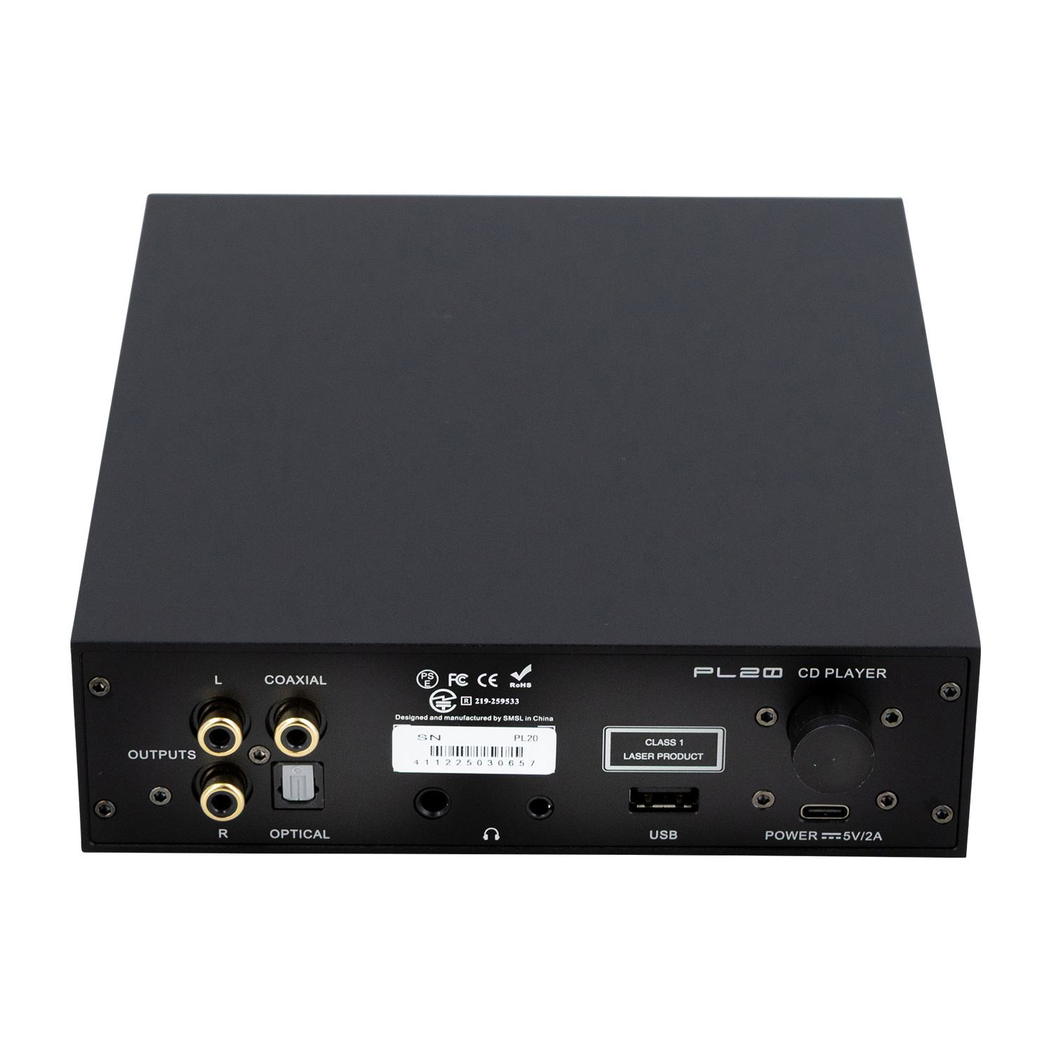 PL20 Hi-Res CD Player Ripper CS43131 Black