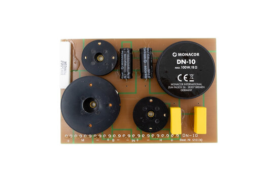 DN-10 3-Wege-Lautsprecher-Frequenzweiche 800/4.500 Hz Montierte Frequenzweich