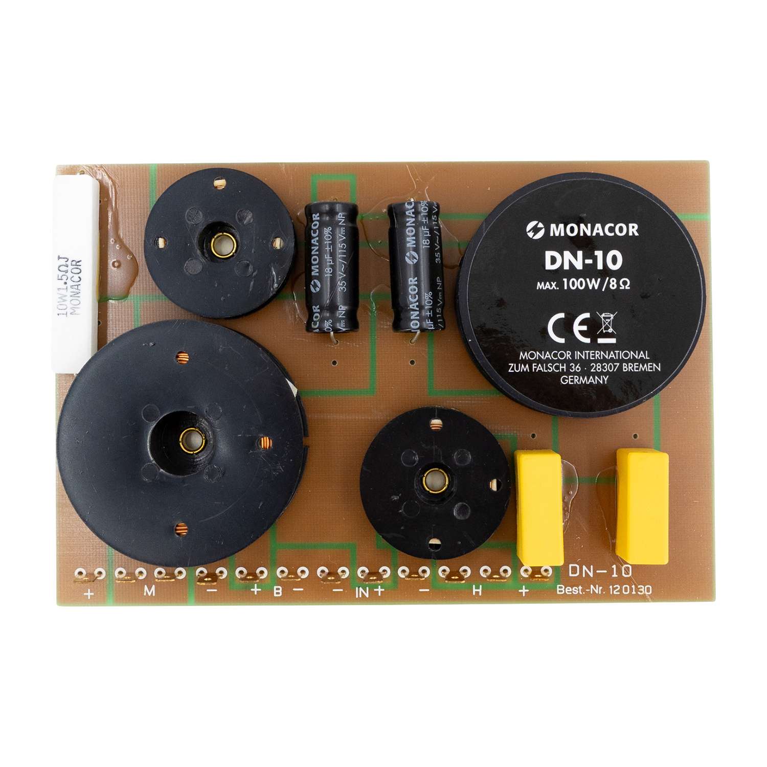 DN-10 3-Way Speaker Crossover 800/4,500 Hz Assembled crossover