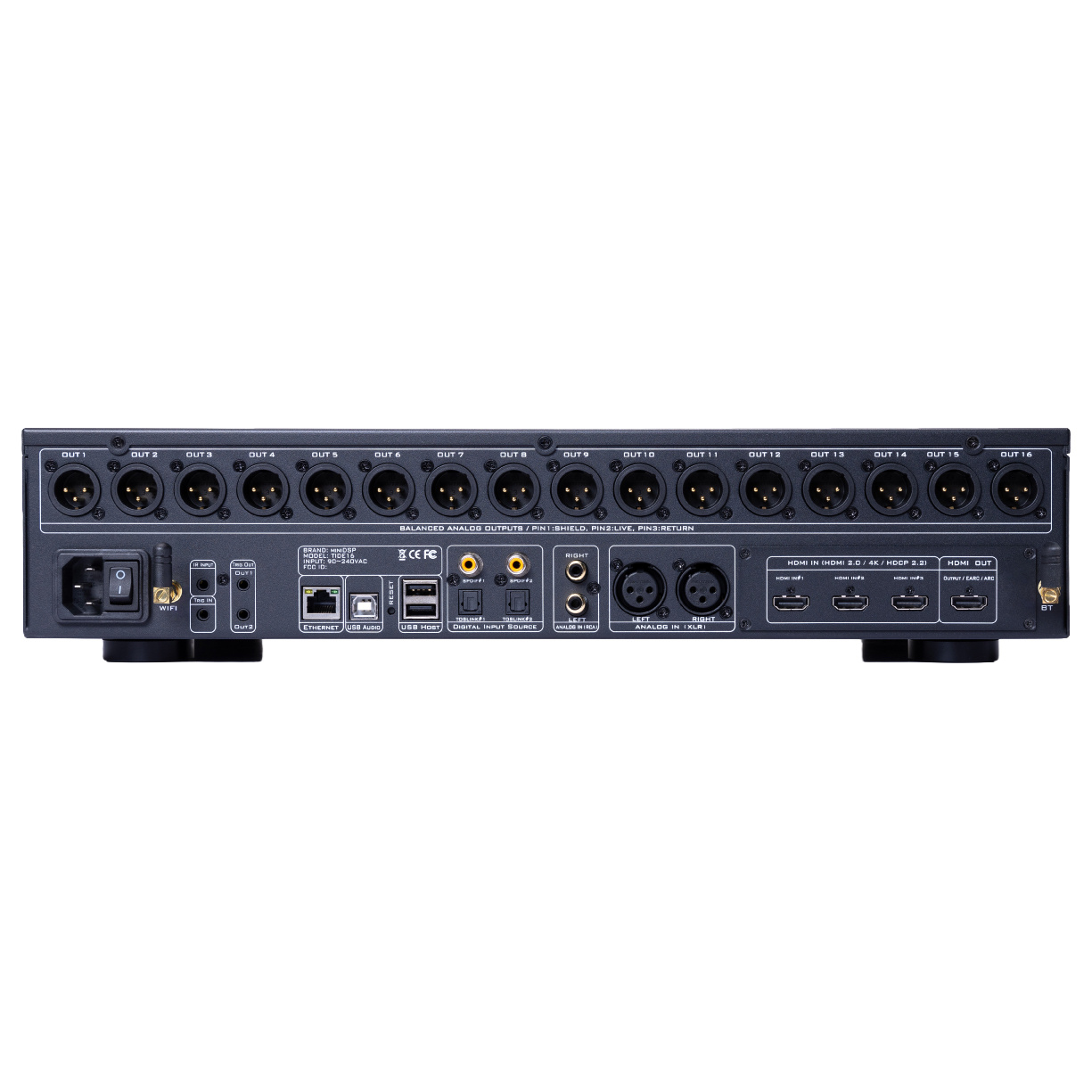 Tide16 Immersive AV-DSP Processor with Quad Core ARM processor