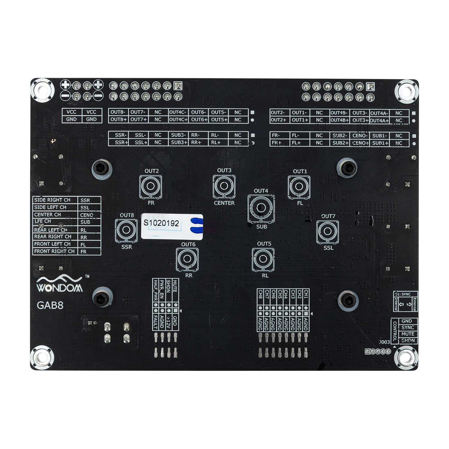 AA-KA32479 - GAB8 for 7.3/7.1/5.1 USB Codec Input Audio Amplifier Board