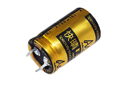 CAP-100-R-4700U-16V | 4700 µF | 20% | 16 V | Kaisei Electrolytic Capacitor
