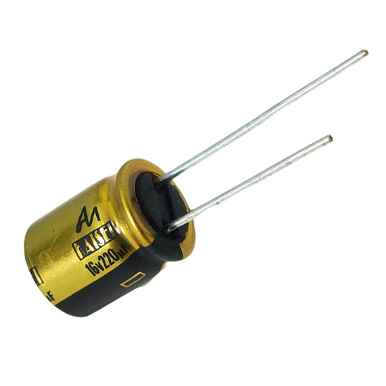 CAP-100-R-220U-16V | 220 µF | 20% | 16 V | Kaisei Electrolytic Capacitor