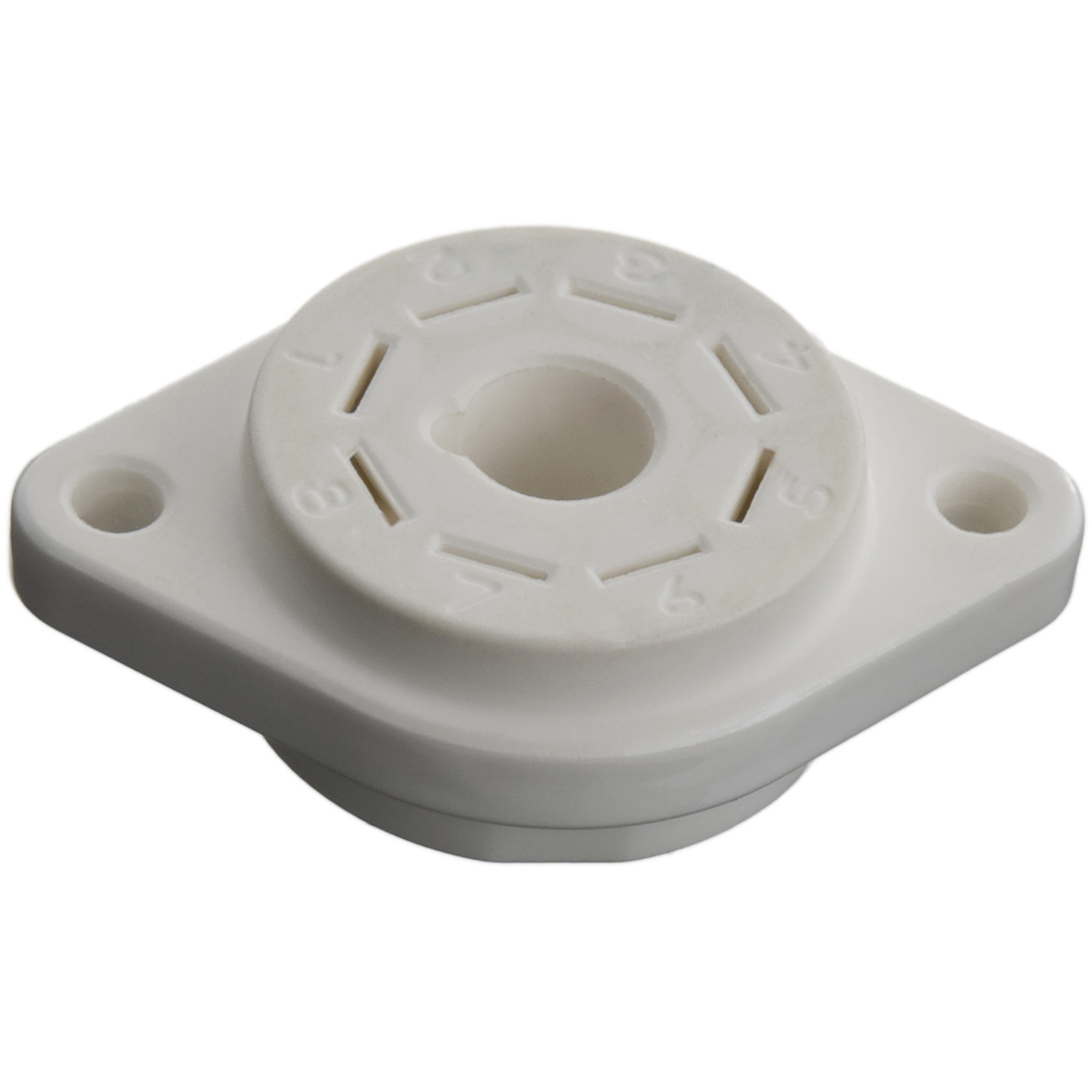 VBASE-166 UX8 8 polige Buisvoet Chassis Mount met Verzilverde Contacten