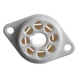 VBASE-166 UX8 8-Pin Valve Base Chassis Mount with Silver-Plated Contacts