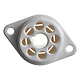 VBASE-166 UX8 8-Pin Valve Base Chassis Mount with Silver-Plated Contacts