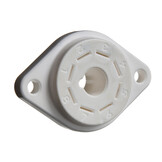 VBASE-166 UX8 8-Pin Valve Base Chassis Mount with Silver-Plated Contacts