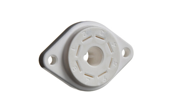 VBASE-166 UX8 8 polige Buisvoet Chassis Mount met Verzilverde Contacten