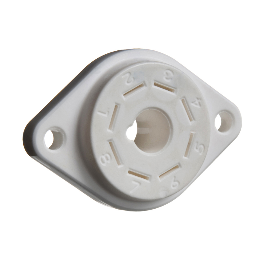 VBASE-166 UX8 8-Pin Valve Base Chassis Mount with Silver-Plated Contacts