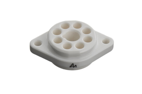 VBASE-166 UX8 8-Pin Valve Base Chassis Mount with Silver-Plated Contacts
