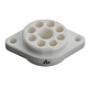 VBASE-166 UX8 8 polige Buisvoet Chassis Mount met Verzilverde Contacten