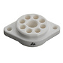 VBASE-166 UX8 8-Pin Valve Base Chassis Mount with Silver-Plated Contacts