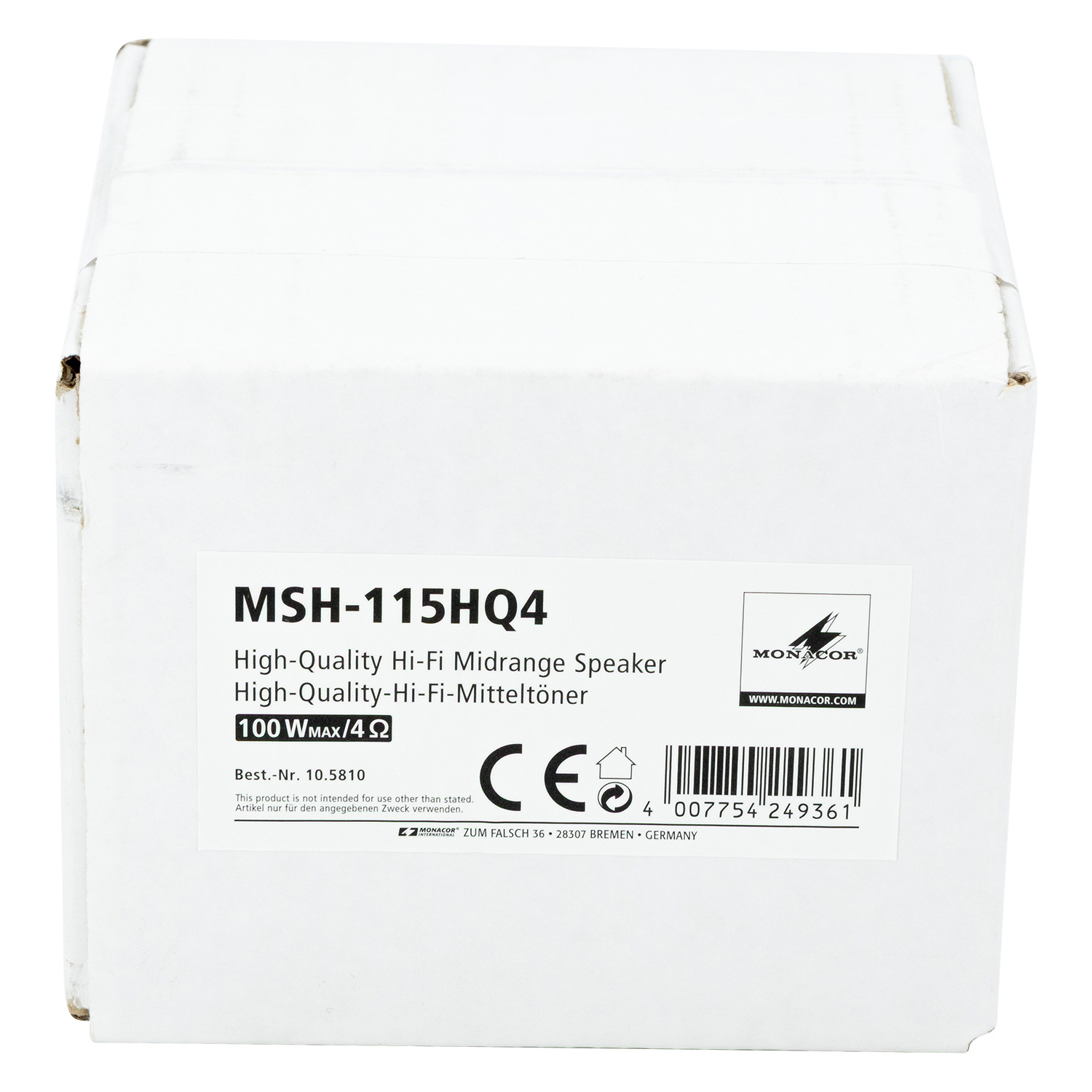 MSH-115HQ4 Mid-bass woofer