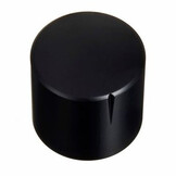 MWK-01-9005 25 mm Brass Knob Matt Black NA 6 mm Shaft