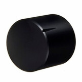 MWK-01-9005 25 mm Brass Knob Matt Black NA 6 mm Shaft