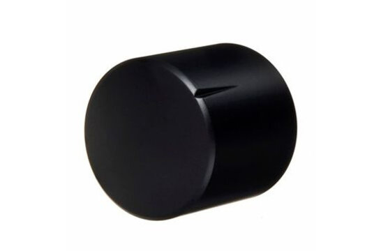 MWK-01-9005 25 mm Brass Knob Matt Black NA 6 mm Shaft