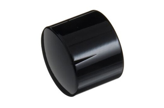 MWK-03-9004 30 mm Brass Knob Shiny Black NA 6 mm Shaft