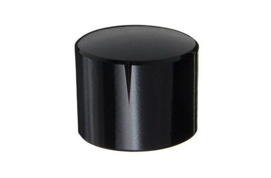 MWK-03-9004 30 mm Brass Knob Shiny Black NA 6 mm Shaft