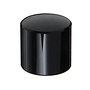 MWK-01-9004 25 mm Brass Knob Shiny Black NA 6 mm Shaft