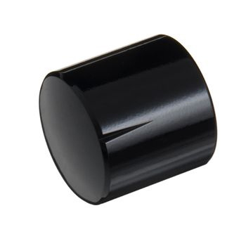 MWK-01-9004 25 mm Brass Knob Shiny Black NA 6 mm Shaft