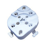 VBASE-171 UX4 4-Pin Valve Base Chassis Mount with Silver-Plated Contacts