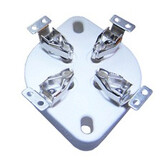 VBASE-171 UX4 4 polige Buisvoet Chassis Mount met Verzilverde Contacten